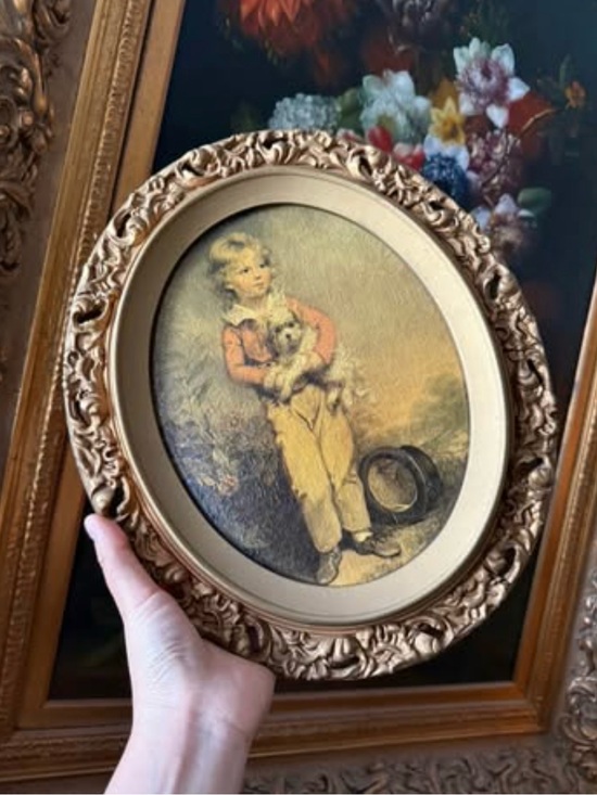 Unique Vintage Other - Vintage wood frame with textured print